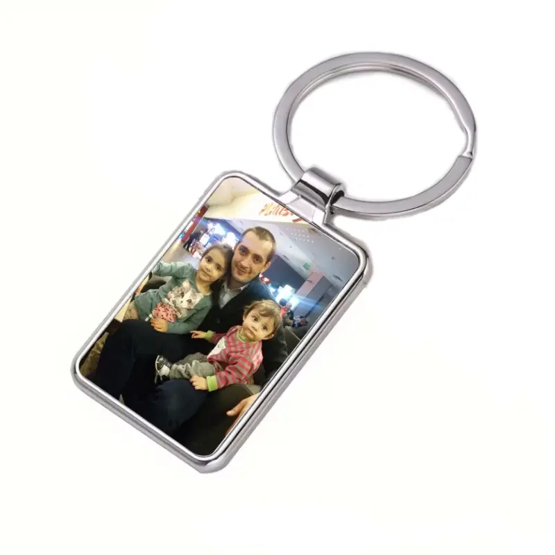 .breloc personalizat dreptunghi, poza/ text din metal, model ya-05 01